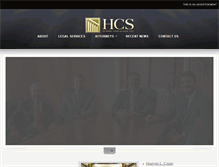 Tablet Screenshot of hcmsrlaw.com